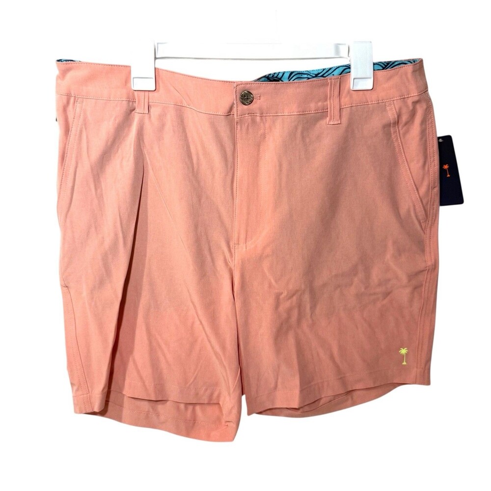 Margaritaville Mens Shorts 34 Waist 7" inseam Lobster Bisque UPF 30, Quick Dry